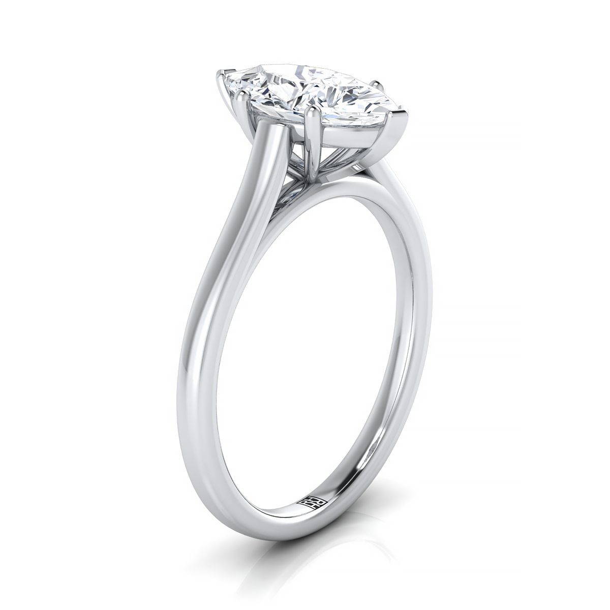 Select Cathedral Solitaire styling on The Juliette marquise engagement ring setting | RockHer