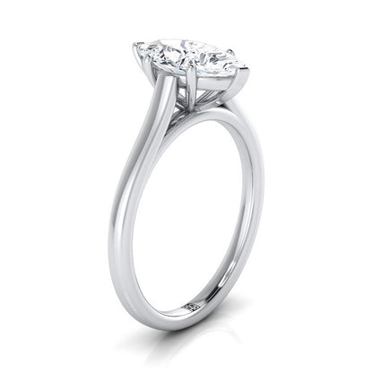 The Juliette Select Cathedral Solitaire Engagement Ring with Lab Diamond in Platinum - view 2