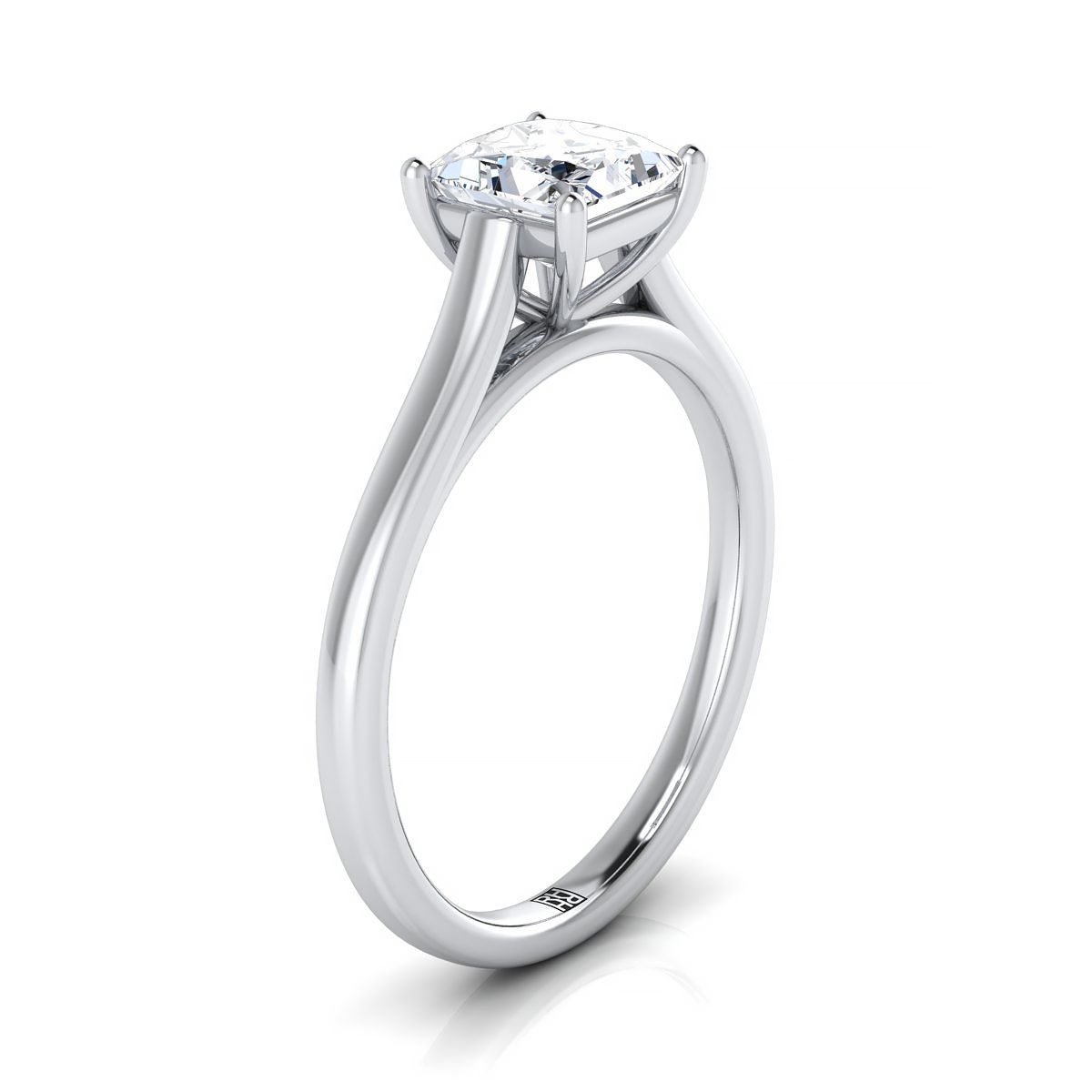 Select Cathedral Solitaire styling on The Juliette princess engagement ring setting | RockHer