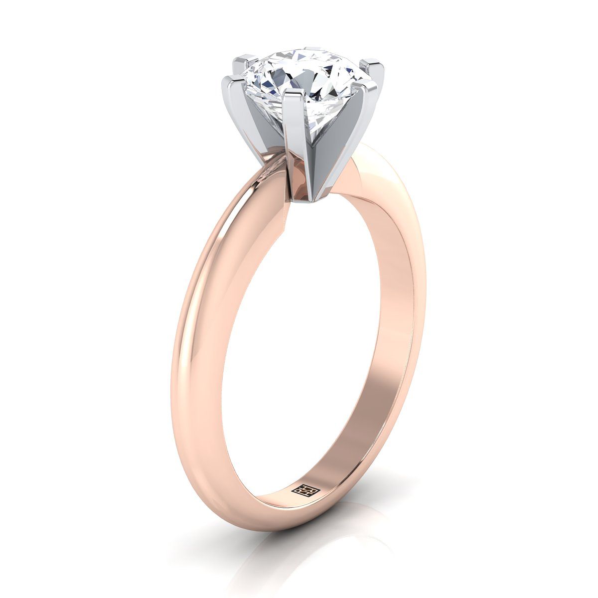 Select Solitaire styling on The Leonora round engagement ring setting | RockHer