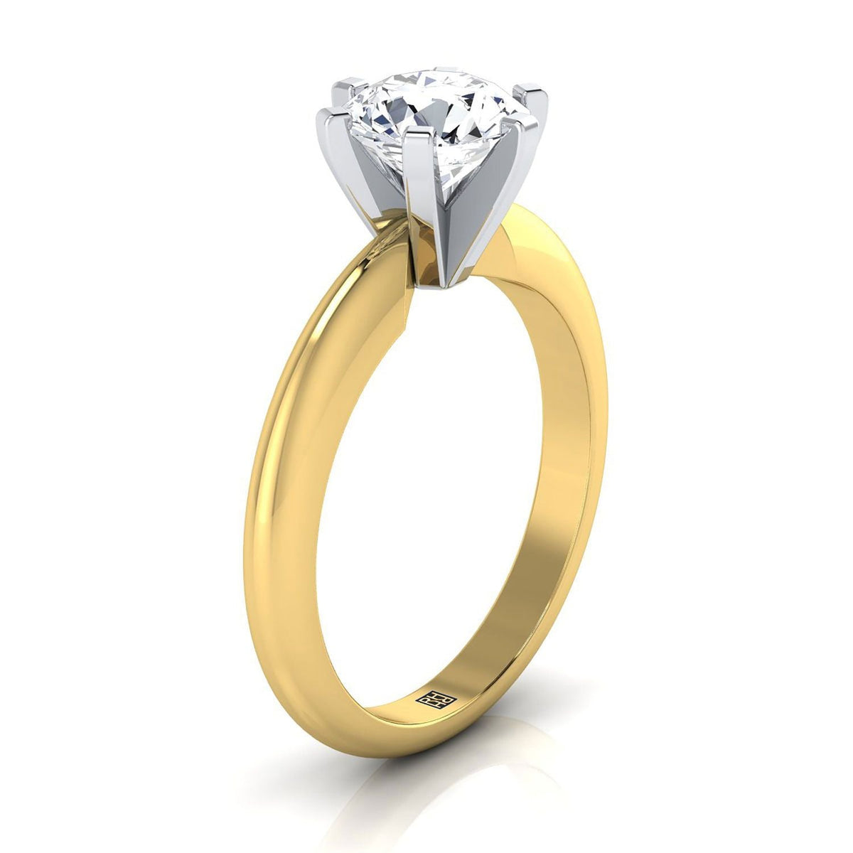 Select Solitaire styling on The Leonora round engagement ring setting | RockHer