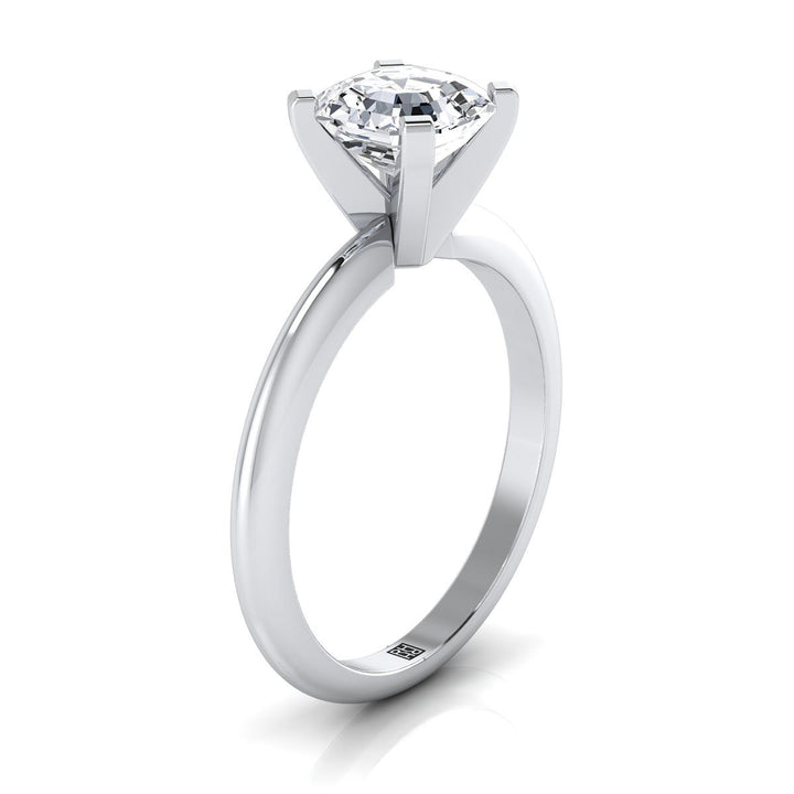 The Lolette Select Solitaire Engagement Ring with Lab Diamond in 18K White Gold - view 2