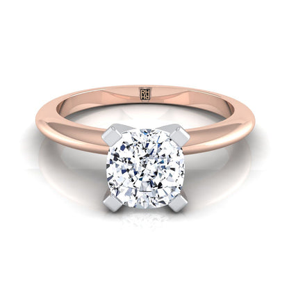 The Lolette Select Solitaire Engagement Ring with Lab Diamond in 14K Rose Gold - view 1