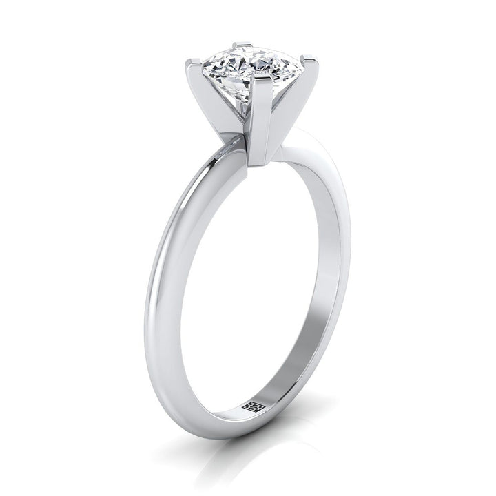 The Lolette Select Solitaire Engagement Ring with Lab Diamond in 18K White Gold - view 2