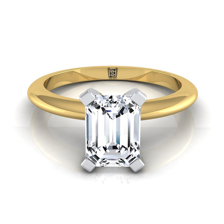 The Lolette Select Solitaire Engagement Ring with Lab Diamond in 18K Yellow Gold - view 1