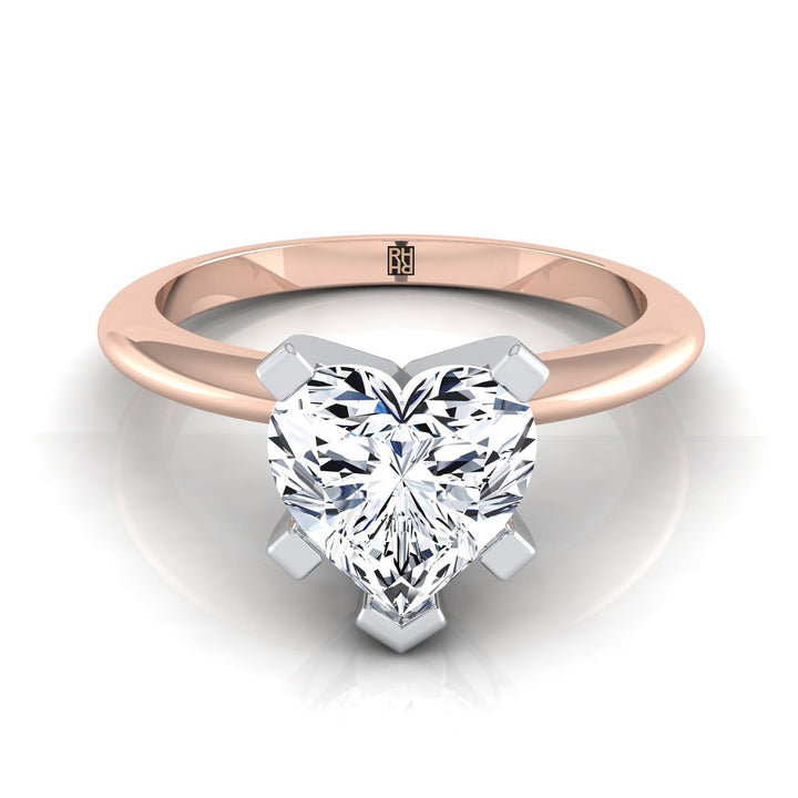 The Lolette Select Solitaire Engagement Ring with Lab Diamond in 14K Rose Gold - view 1