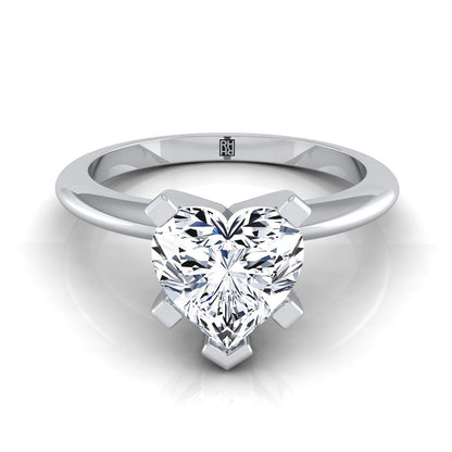 The Lolette Select Solitaire Engagement Ring with Lab Diamond in Platinum - view 1