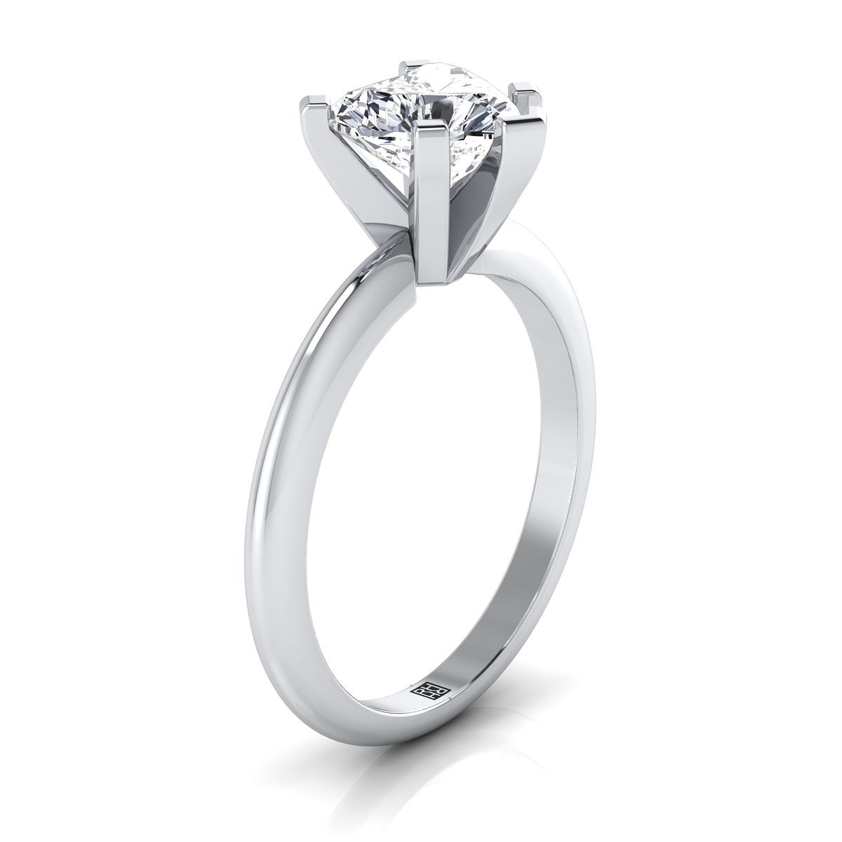 Select Solitaire styling on The Lolette heart engagement ring setting | RockHer