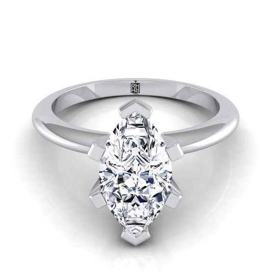 The Lolette Select Solitaire Engagement Ring with Lab Diamond in Platinum - view 1