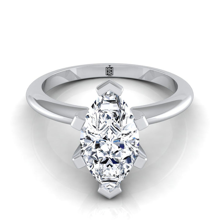 The Lolette Select Solitaire Engagement Ring with Lab Diamond in Platinum - view 1