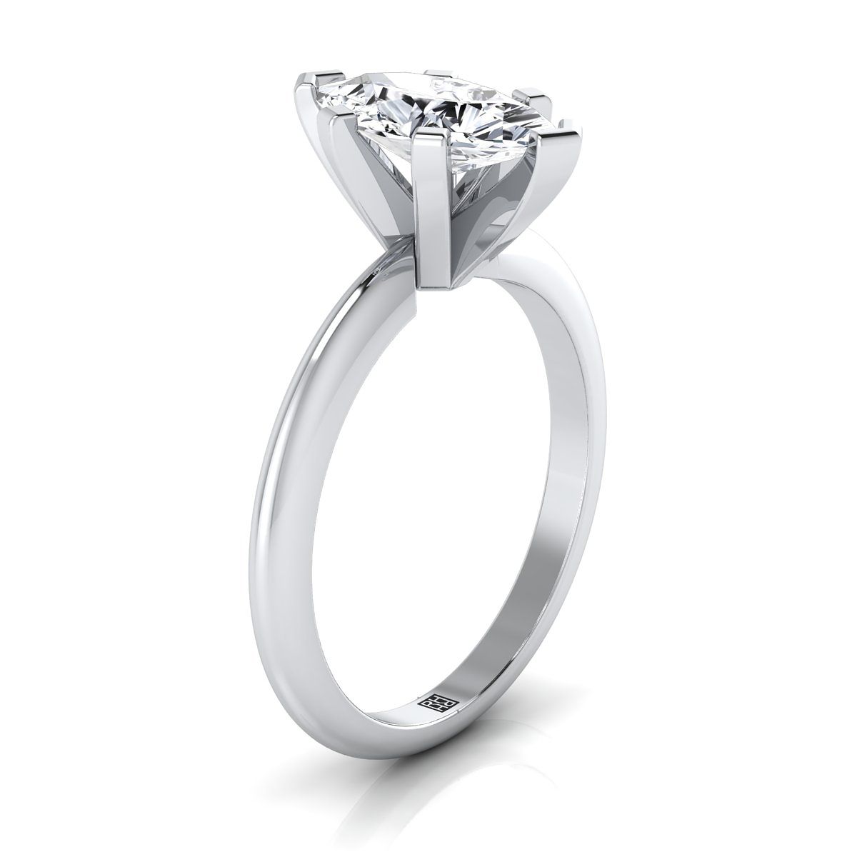 Select Solitaire styling on The Lolette marquise engagement ring setting | RockHer