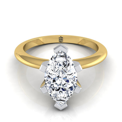The Lolette Select Solitaire Engagement Ring with Lab Diamond in 18K Yellow Gold - view 1