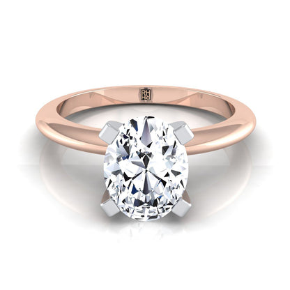 The Lolette Select Solitaire Engagement Ring with Lab Diamond in 14K Rose Gold - view 1