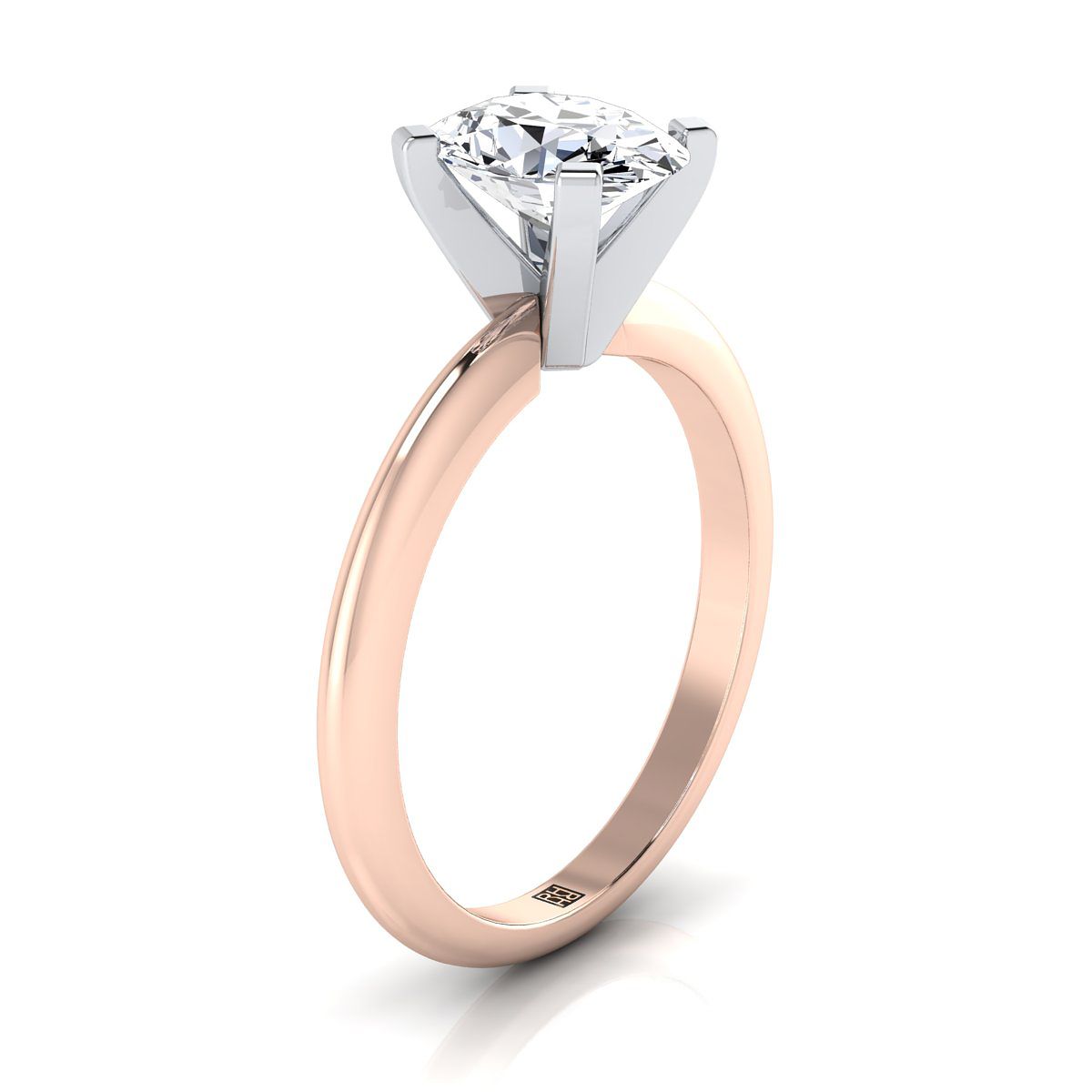 Select Solitaire styling on The Lolette oval engagement ring setting | RockHer
