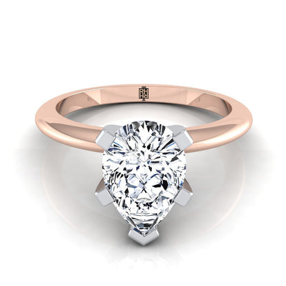 The Lolette Select Solitaire Engagement Ring with Lab Diamond in 14K Rose Gold - view 1