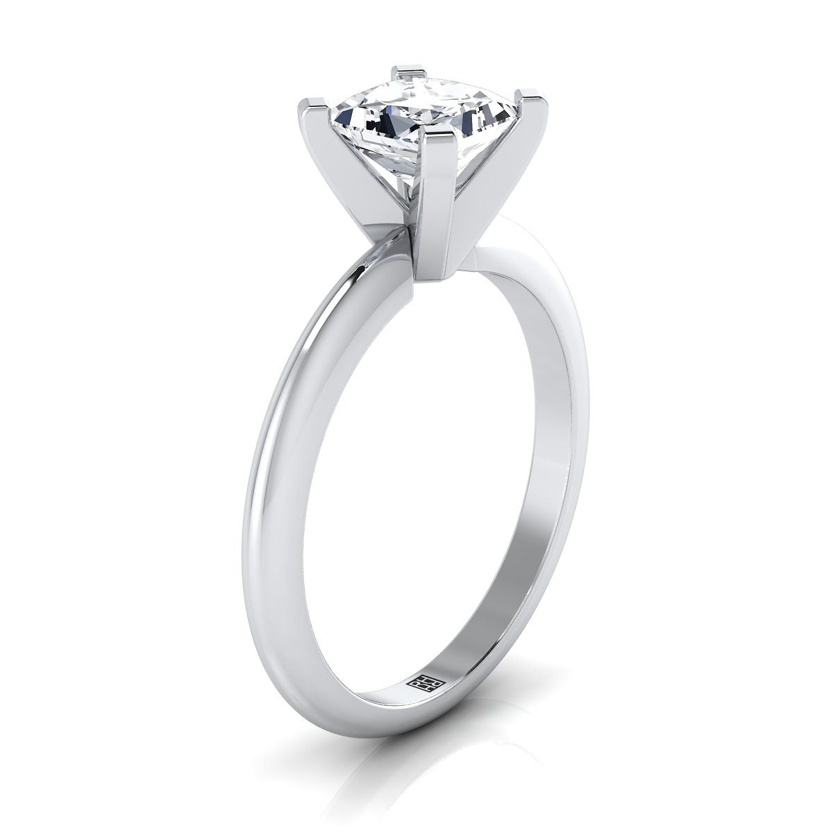 Select Solitaire styling on The Lolette princess engagement ring setting | RockHer