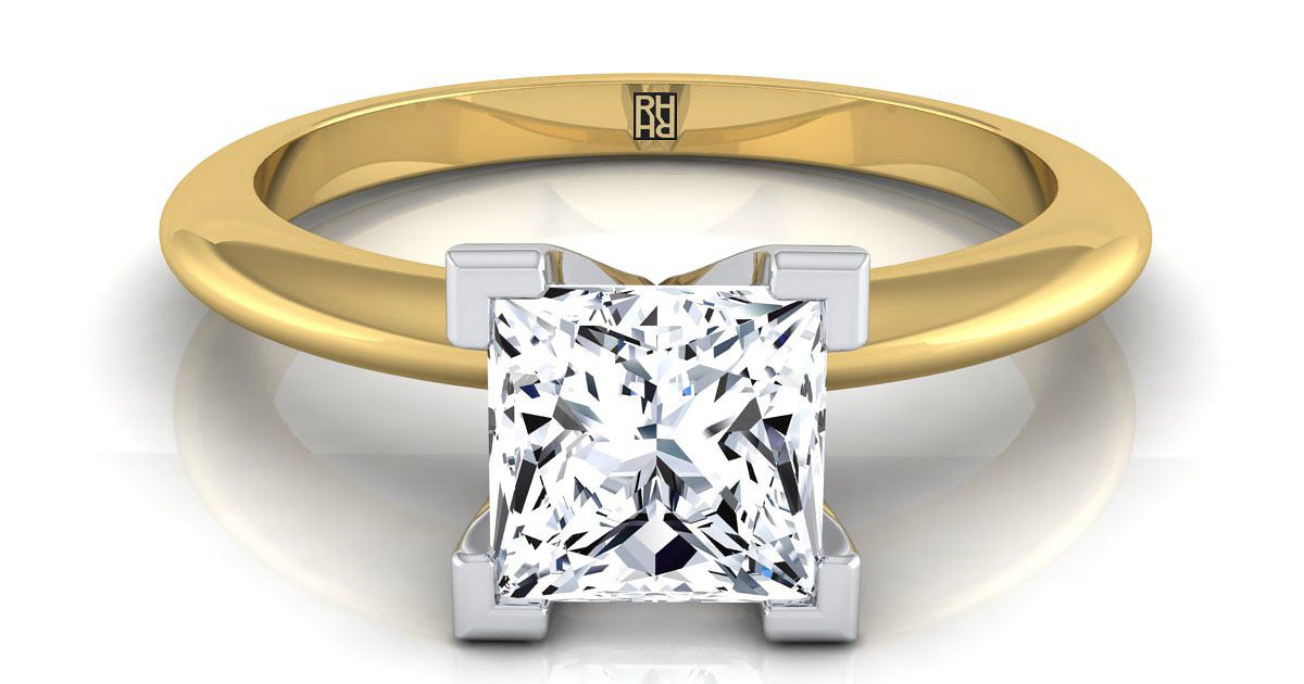 Lolette classic low base solitaire | 18K Yellow Gold | RockHer