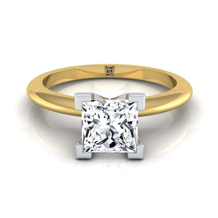 The Lolette Select Solitaire Engagement Ring with Lab Diamond in 18K Yellow Gold - view 1