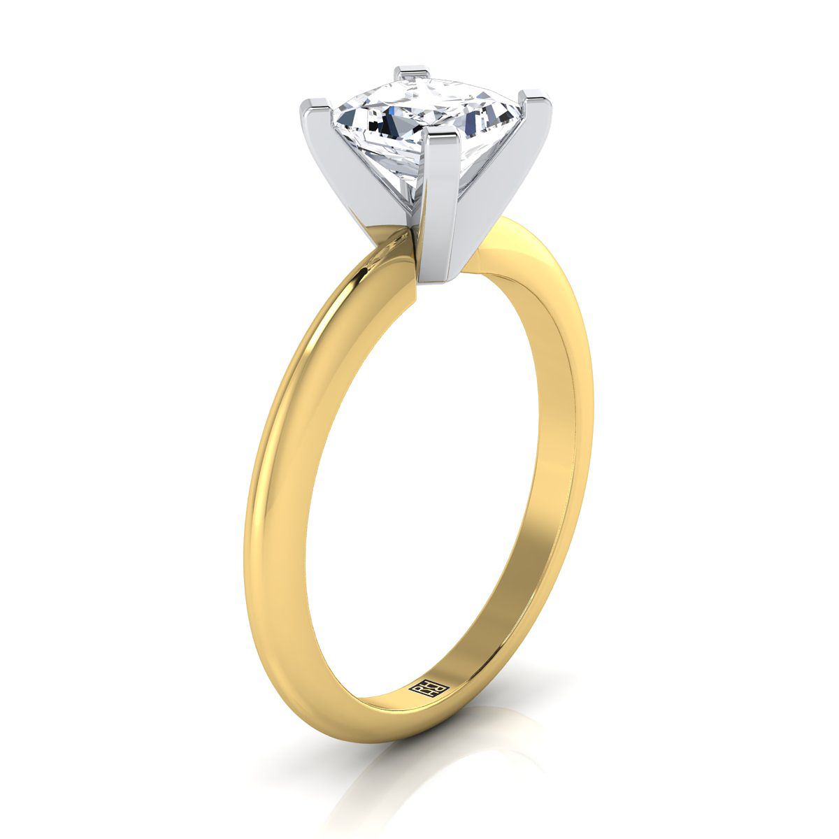 Select Solitaire styling on The Lolette princess engagement ring setting | RockHer
