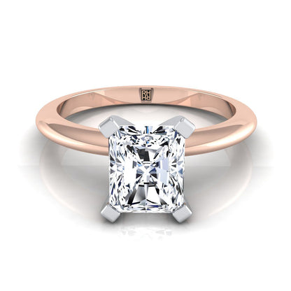 The Lolette Select Solitaire Engagement Ring with Lab Diamond in 14K Rose Gold - view 1