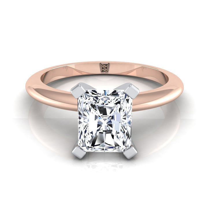 The Lolette Select Solitaire Engagement Ring with Lab Diamond in 14K Rose Gold - view 1
