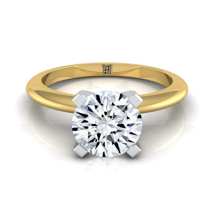 The Lolette Select Solitaire Engagement Ring with Lab Diamond in 18K Yellow Gold - view 1
