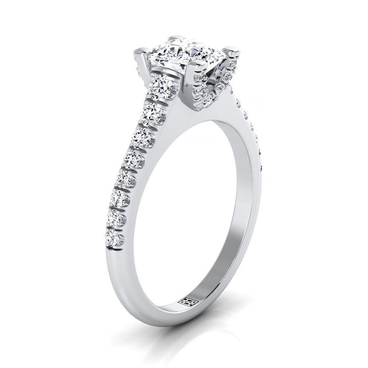 The Mimi Select Pavé Engagement Ring with Lab Diamond in 18K White Gold - view 2