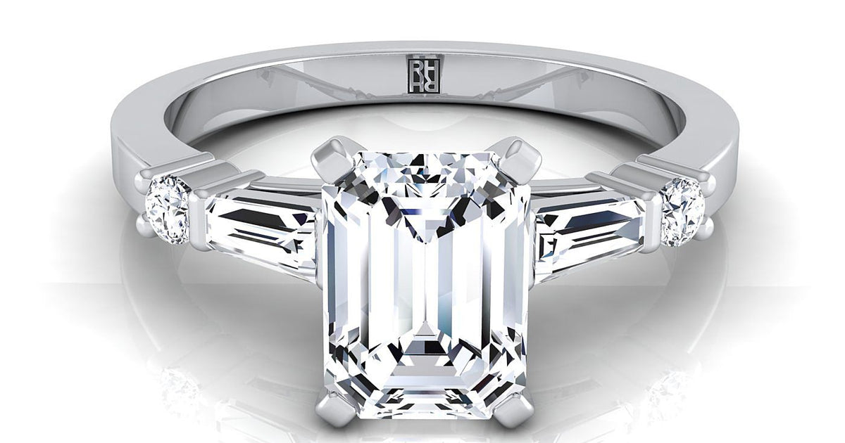Diana Engagement Ring Setting, 18K White Gold | RockHer