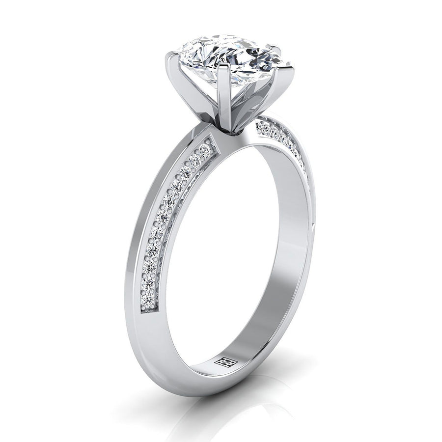 The Clover Engagement Ring, made to order in our Los Angeles atelier