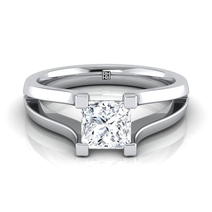 The Lorelei Select Solitaire Engagement Ring with Lab Diamond in 18K White Gold - view 1