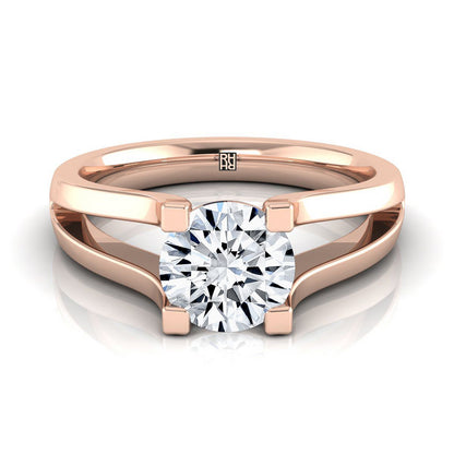 The Lorelei Select Solitaire Engagement Ring with Lab Diamond in 14K Rose Gold - view 1