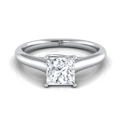 The Quinn Select Solitaire Engagement Ring with Lab Diamond in 18K White Gold - view 1