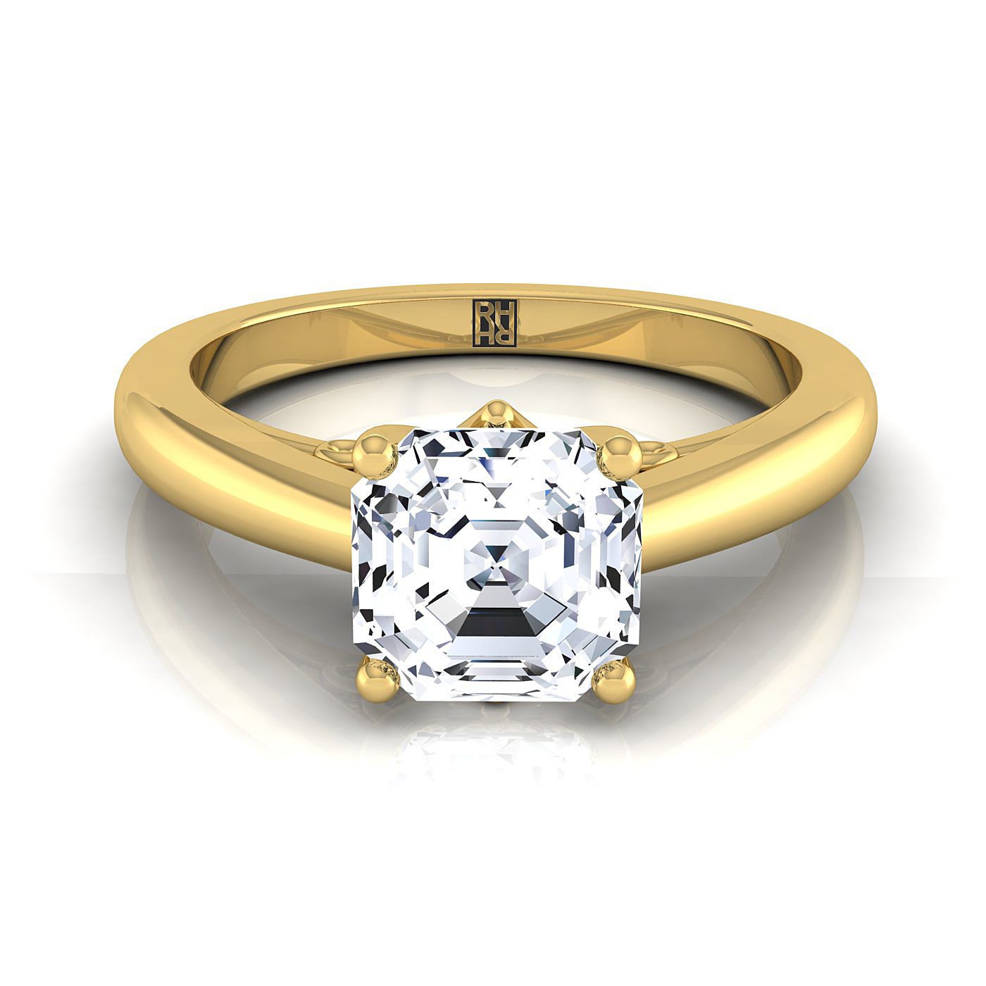 The Rio Select Solitaire Engagement Ring with Lab Diamond in 18K Yellow Gold - view 1