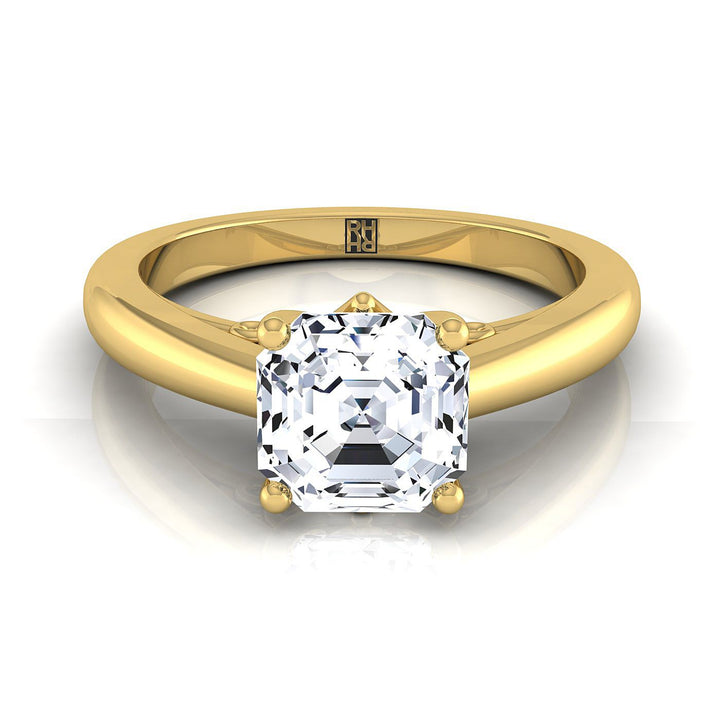 The Rio Select Solitaire Engagement Ring with Lab Diamond in 18K Yellow Gold - view 1