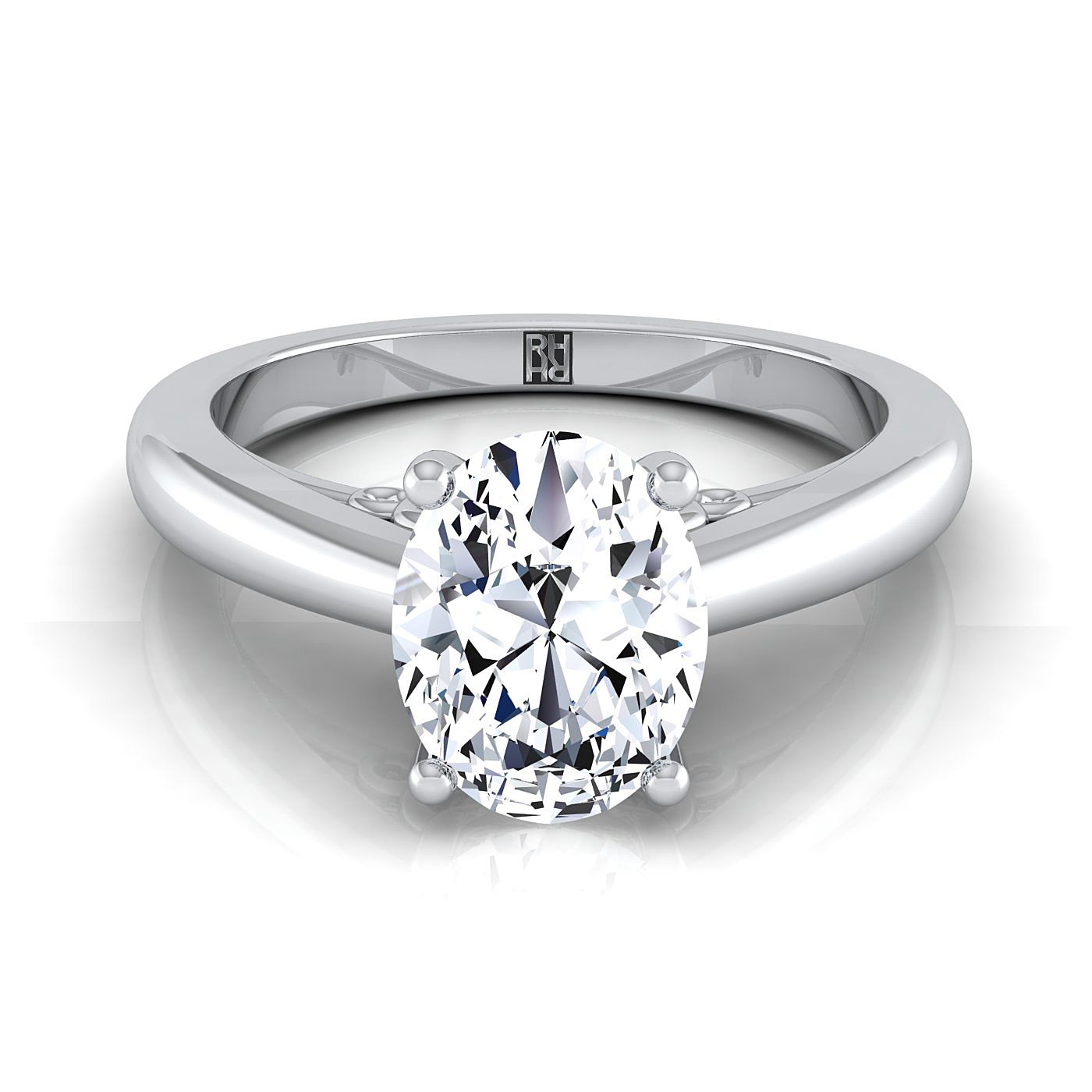 The Rio Select Solitaire Engagement Ring with Lab Diamond in Platinum - view 1
