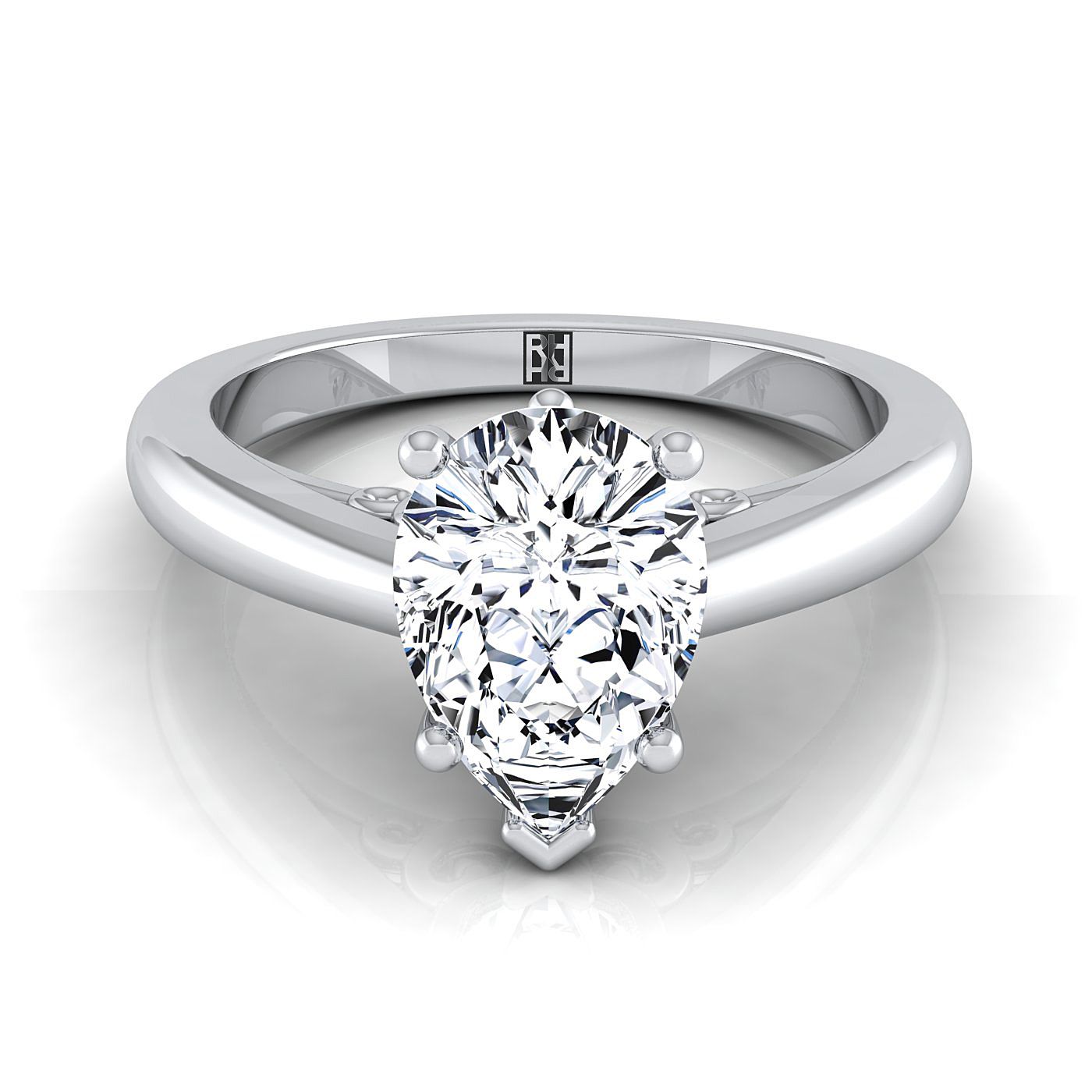 The Rio Select Solitaire Engagement Ring with Lab Diamond in Platinum - view 1