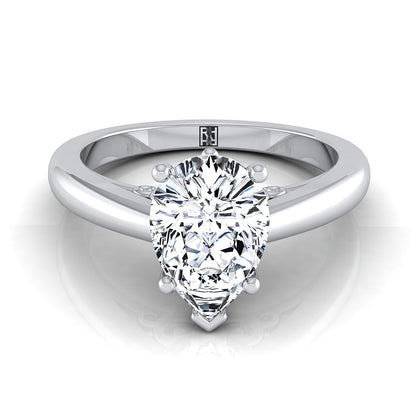 The Rio Select Solitaire Engagement Ring with Lab Diamond in 18K White Gold - view 1