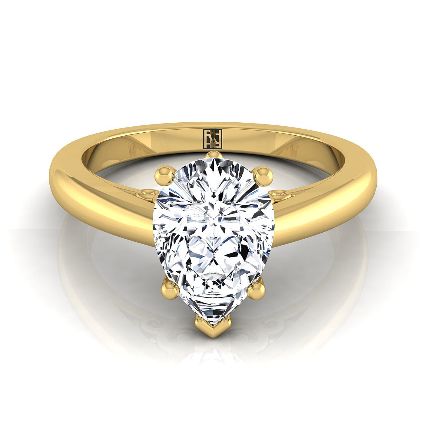 The Rio Select Solitaire Engagement Ring with Lab Diamond in 18K Yellow Gold - view 1