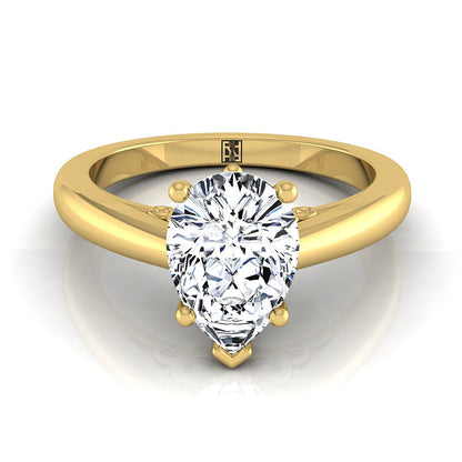 The Rio Select Solitaire Engagement Ring with Lab Diamond in 18K Yellow Gold - view 1