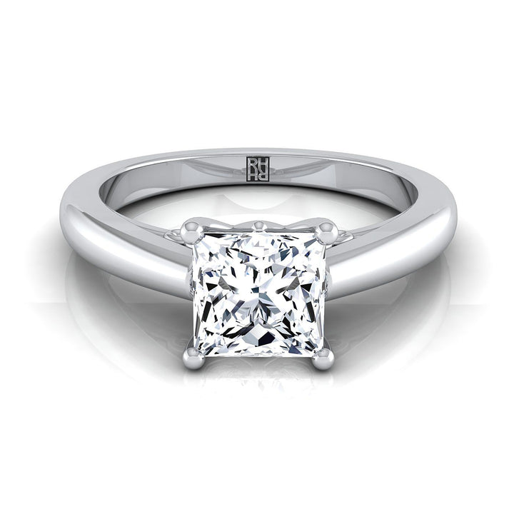 The Rio Select Solitaire Engagement Ring with Lab Diamond in 18K White Gold - view 1