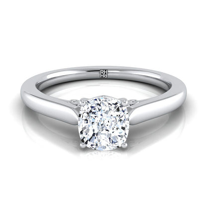 The Rosalie Select Solitaire Engagement Ring with Lab Diamond in Platinum - view 1