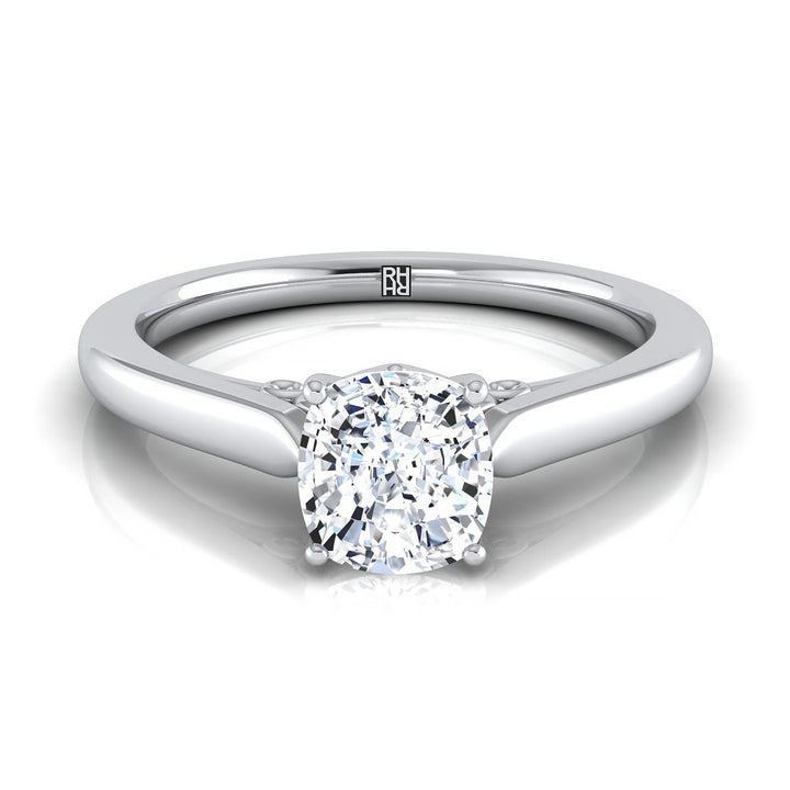 The Rosalie Select Solitaire Engagement Ring with Lab Diamond in Platinum - view 1