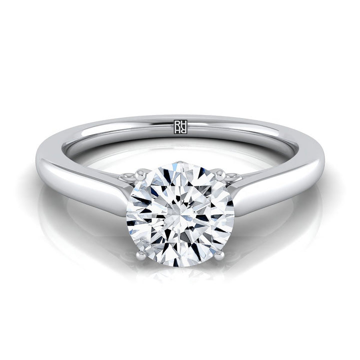 The Rosalie Select Solitaire Engagement Ring with Lab Diamond in Platinum - view 1