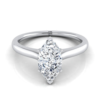 The Rosanna Select Three Stone Engagement Ring with Lab Diamond in Platinum - view 1