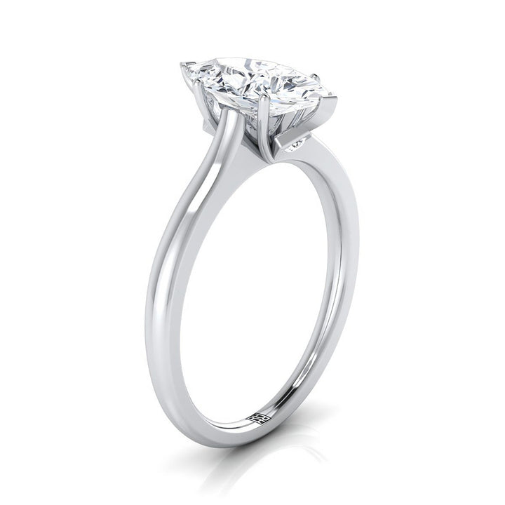 The Rosanna Select Three Stone Engagement Ring with Lab Diamond in Platinum - view 2