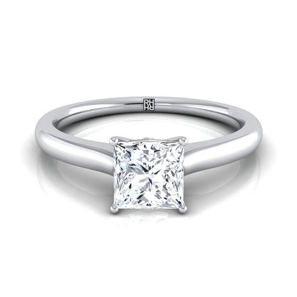 The Rosanna Select Three Stone Engagement Ring with Lab Diamond in Platinum - view 1
