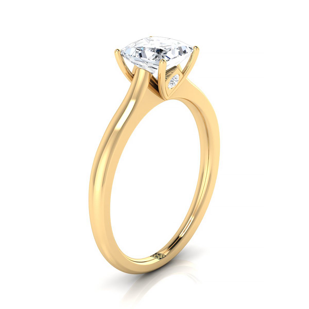 Select Three Stone styling on The Rosanna princess engagement ring setting | RockHer