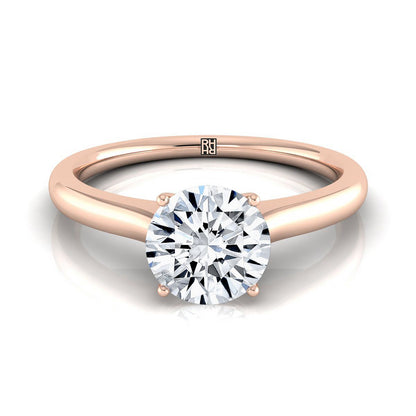 The Rosanna Select Three Stone Engagement Ring with Lab Diamond in 14K Rose Gold - view 1