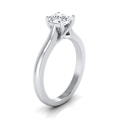 The Mary Select Solitaire Engagement Ring with Lab Diamond in 18K White Gold - view 2
