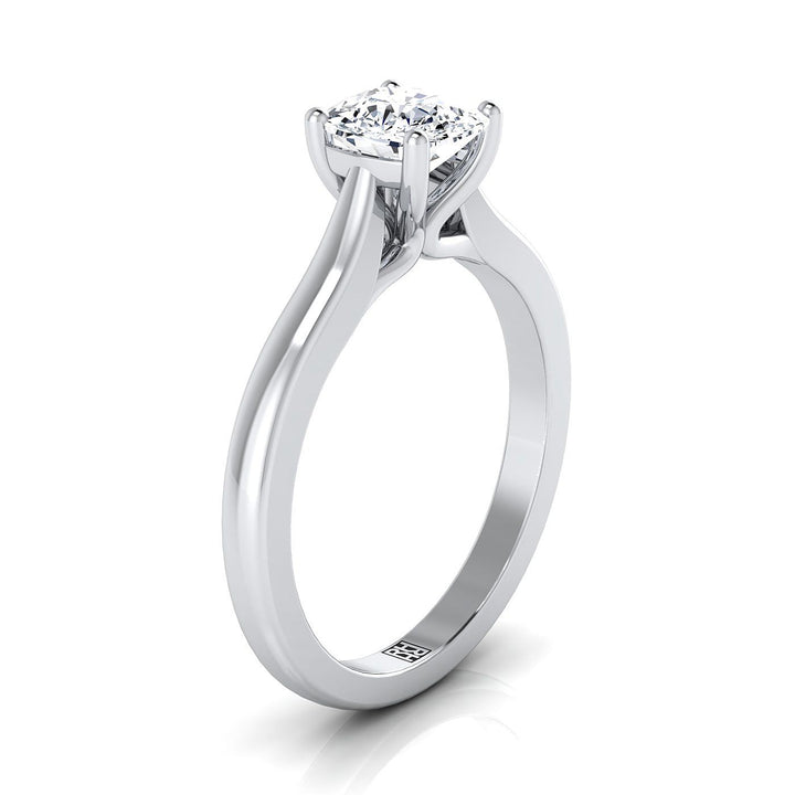 The Mary Select Solitaire Engagement Ring with Lab Diamond in 18K White Gold - view 2